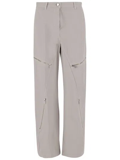Pinko Gray Cotton Pants
