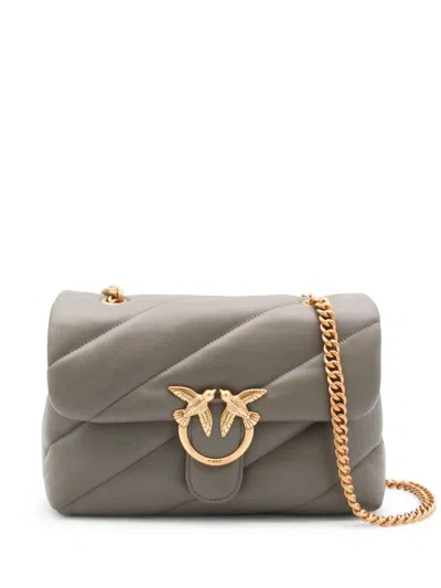 Pinko Gray Leather Bags