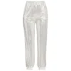 Pinko Gray Polyamide Jeans & Pant
