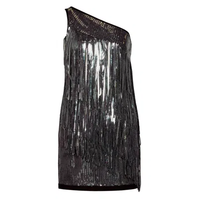 Pinko Gray Polyester Dress
