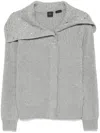 Pinko Ashera Cashmere Mix Cardigan In Grey
