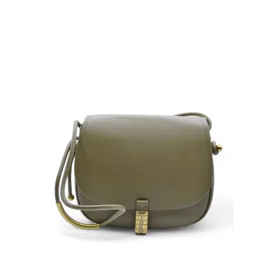 Pinko Green Leather Crossbody Bag