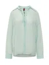 Pinko Green Relaxed Solid Shirt In Green