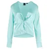 Pinko Twist-detail Silk Blouse