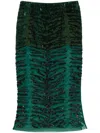 Pinko Pencil Skirt With Zebra-effect Sequin Embroidery
