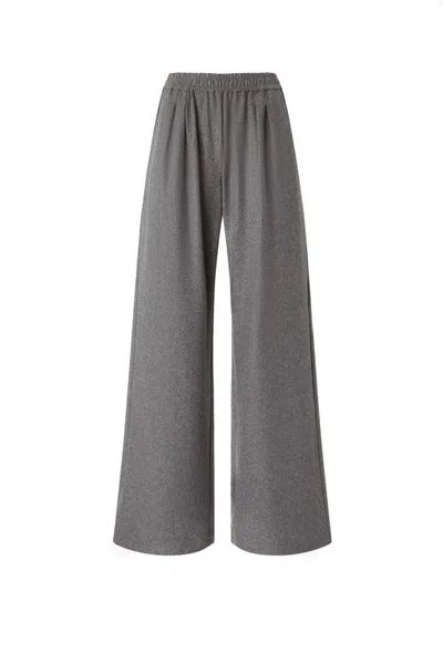 Pinko Logo-patch Elasticated Trousers In Gray