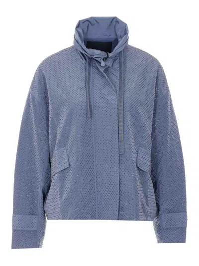 Pinko Grey Babette Jacket With Zip Closure In Gray