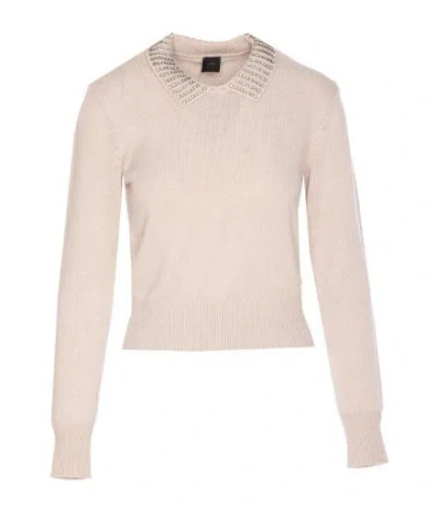 PINKO PINKO GREY CLOTHING NYLON SWEATERS