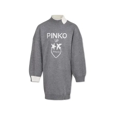 Pinko Kids' Grey Dress For Girl