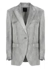 Pinko Grey For You Jacket In Gray