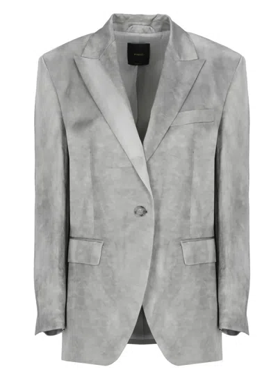 Pinko Grey For You Jacket In Gray