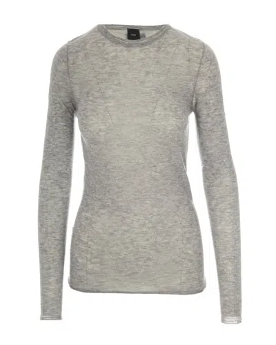 PINKO GREY SEQUIN SWEATER