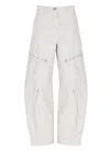 Pinko Grey Sere Nere Pants In White
