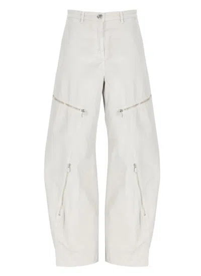 Pinko Grey Sere Nere Pants In White