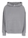 Pinko Grey Sweatshirt With Logo Embroidered On The Front In Cotton Woman In Grey