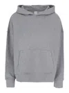 Pinko Grey Sweatshirt With Logo Embroidered On The Front In Cotton Woman In Grey
