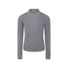 Pinko Grey Turtleneck For Girl With Logo In Grey