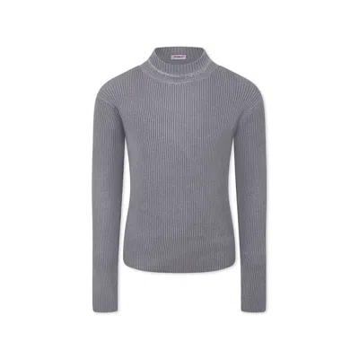 Pinko Kids' Grey Turtleneck For Girl With Logo