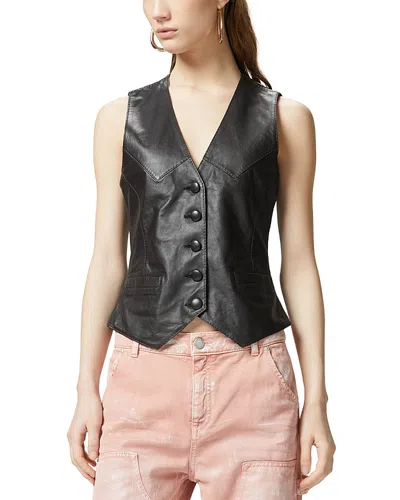 Pinko Grips Leather Vest