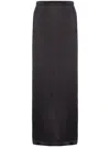 Pinko Rear-slit Maxi Skirt In Black  