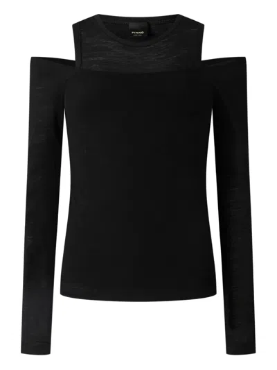 PINKO GUADALUPE COLD-SHOULDER SWEATER
