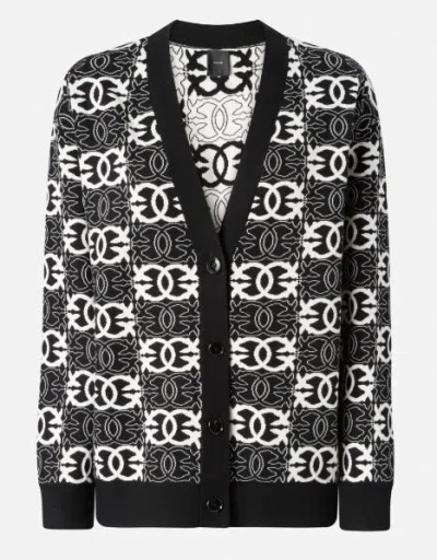 Pinko Half Breed Cardigan Jacquard I In Multi