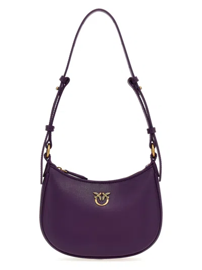 Pinko Half Moon Baby Handbag In Purple