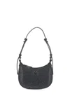 Pinko Half Moon Baby Shoulder Bag In Black