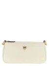 Pinko Mini Half Moon Logo-plaque Cross Body Bag In White