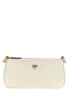 Pinko Mini Half Moon Logo-plaque Cross Body Bag In White