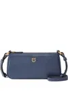 Pinko "half Moon " Mini Baguette In Blue