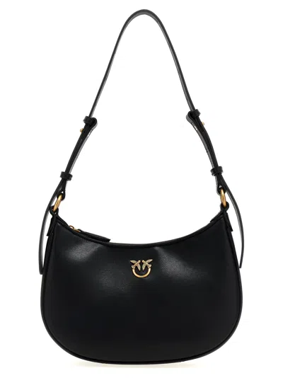 Pinko 'half Moon Mini' Handbag In Black