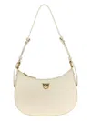 Pinko 'half Moon Mini' Handbag In 白色的