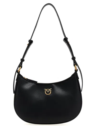Pinko 'half Moon Mini' Handbag In 黑色的