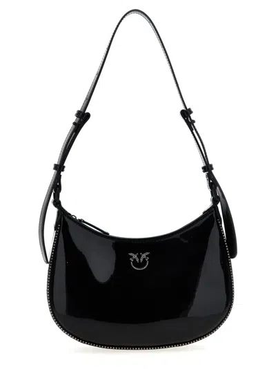 Pinko 'half Moon Mini' Shoulder Bag In Black
