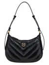 Pinko Half Moon Mini Shoulder Bag In Black