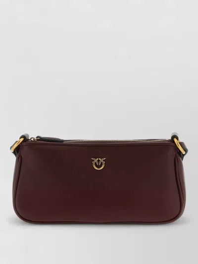 Pinko Half Moon Mini Shoulder Bag Crossbody In Brown