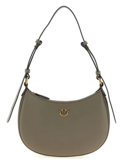 Pinko Half Moon Mini Shoulder Bag In Sand