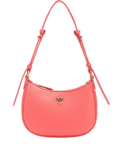 Pinko Half Moon Shoulder Bag In Pink