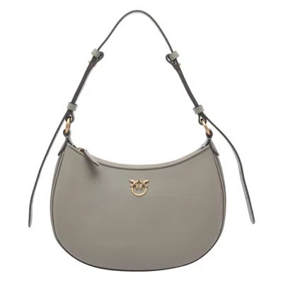 Pinko Half Moon Simply Shoulder Bag In Sand