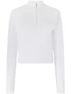 Pinko Half-zip Top In White