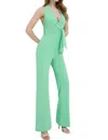 Pinko Halterneck Open-back Jumpsuit In Green