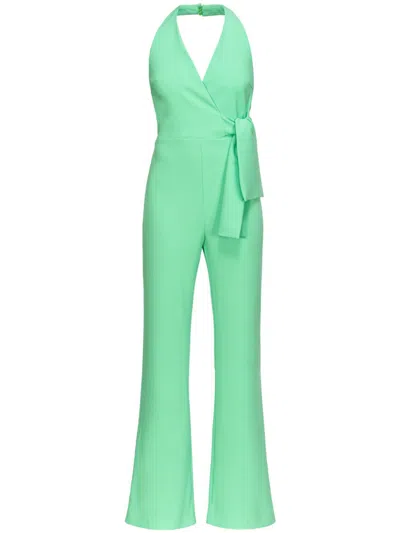 PINKO HALTERNECK OPEN-BACK JUMPSUIT