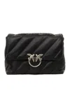 Pinko Love Puff Mini Cl Sheep Nappa Bag In Black