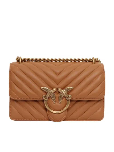 Pinko Hand Held Bag. In Brown