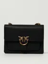 Pinko Love Soft Big Shoulder Bag In Black