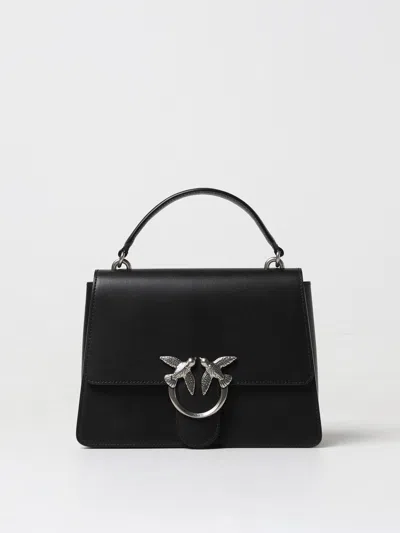 Pinko Classic Love One Top Handle Light Simply Bag In Silver