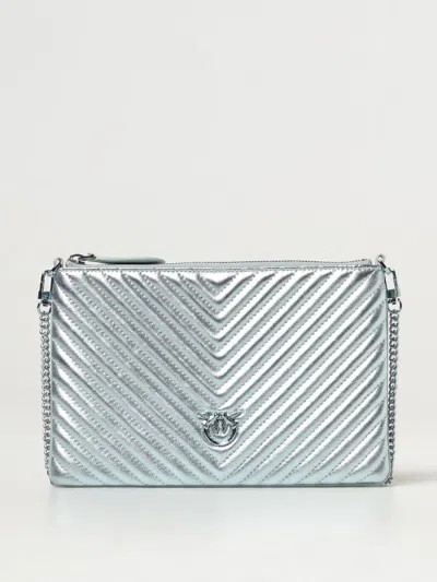 Pinko Handbag  Woman Colour Silver In Metallic