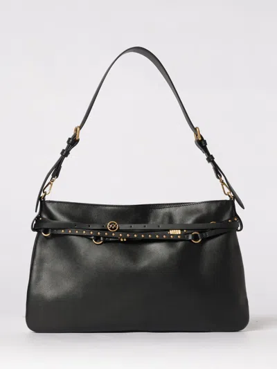 Pinko Leather Belt Bag In Black