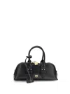 Pinko Escape Bag Baguette Small Handbag In Patent-effect Leather In Black